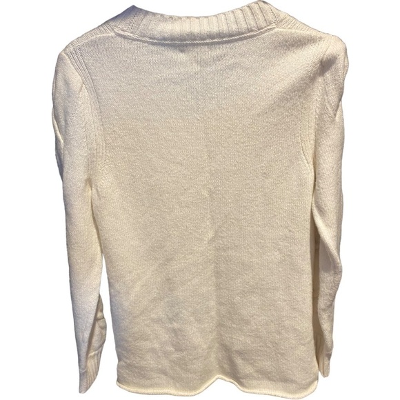 NWT See by Chloe White V-Neck Sweater - Picture 5 of 9